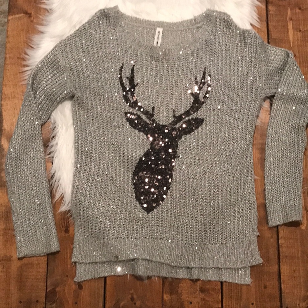 Sparkle Sweater 🦌⚡️🖤